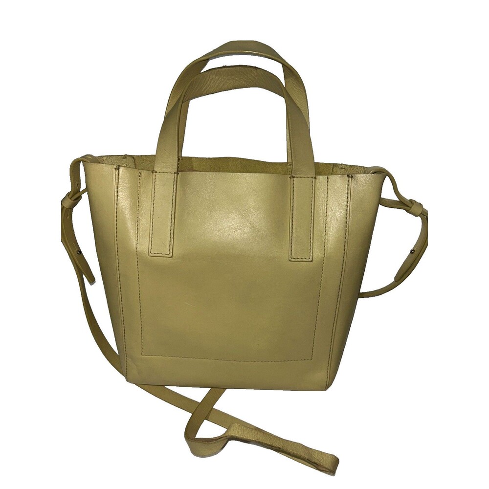 Everlane Made in Italy Women’s Small Magazine Tote Genuine Leather Yellow